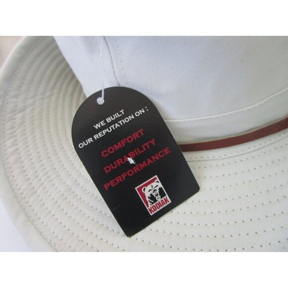 Men's Kodiak Rugged Outback Headwear Beige & Leather Strap - OS 100% Cotton NWT - Picture 3 of 16